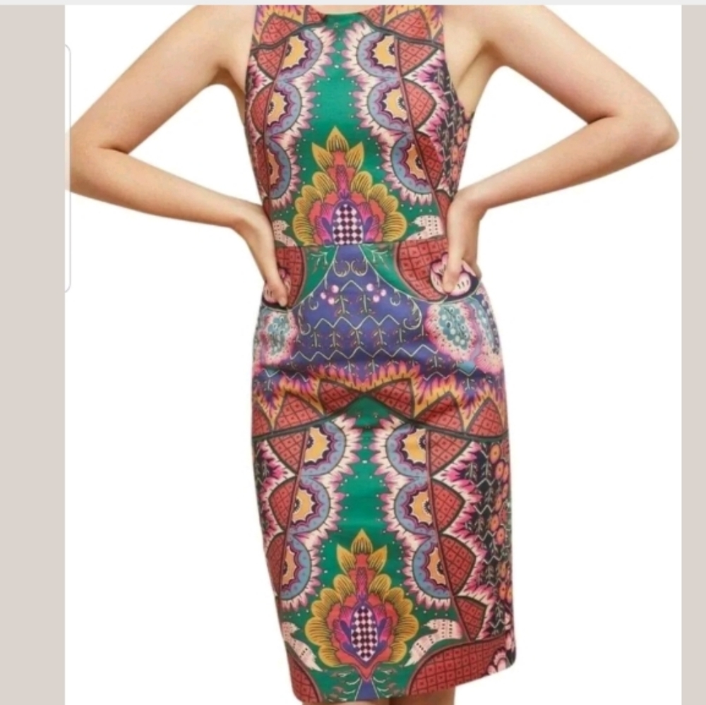 Anthropologie Orla Printed Mini Dress Boho
